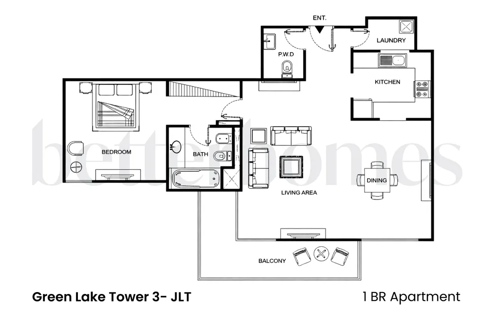 1 BR Green Lake Tower 3