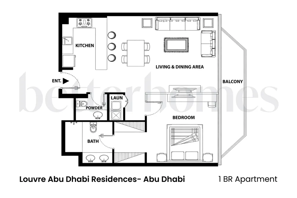 1 BR Louvre Abu Dhabi Residences