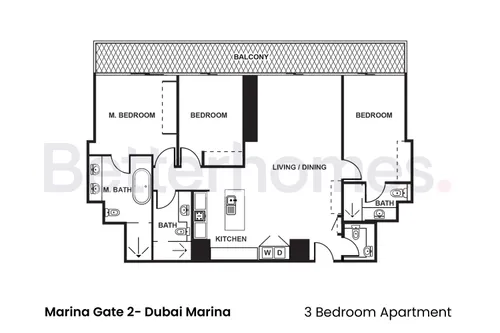 3 Bedrooms Apartment in Marina Gate 2