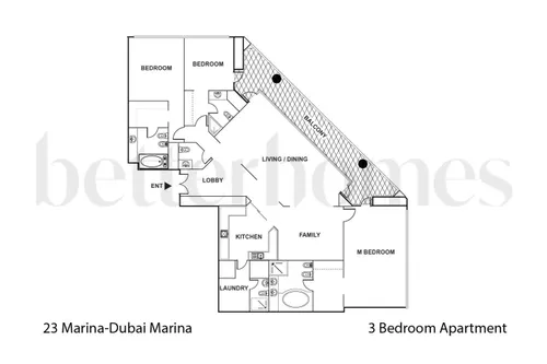 3 Bedrooms Apartment in 23 Marina