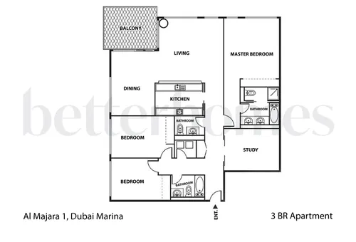 3 Bedrooms Apartment in Al Majara 1