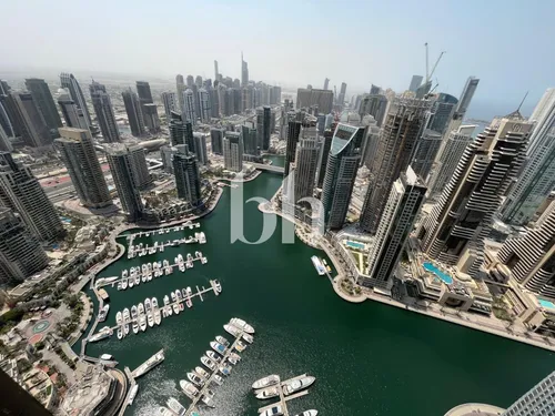 Fully Furnished | High Floor | FULL Marina View |