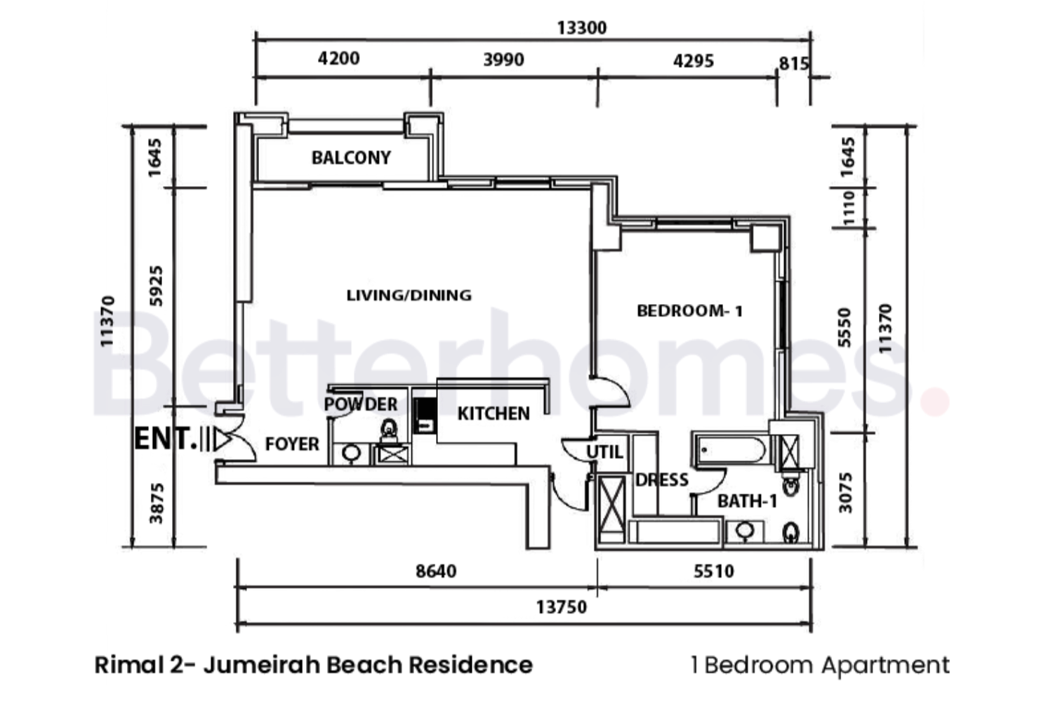 1 Bedroom Apartment in Rimal 2