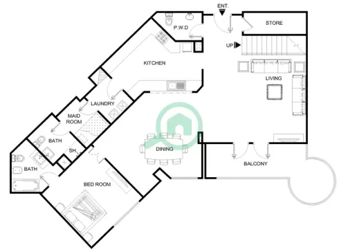 4 Bedrooms Apartment in Al Sarrood