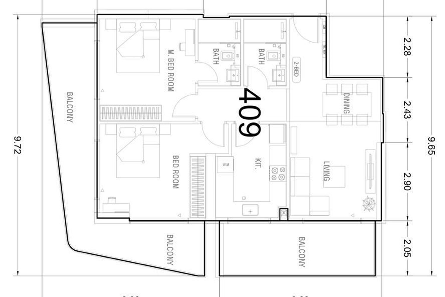 2 Bedrooms Apartment in Binghatti LUNA