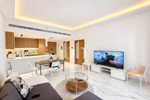 Furnished 1BR Apartment with Balcony Azizi Riviera