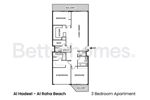 3 Bedrooms Apartment in Al Hadeel