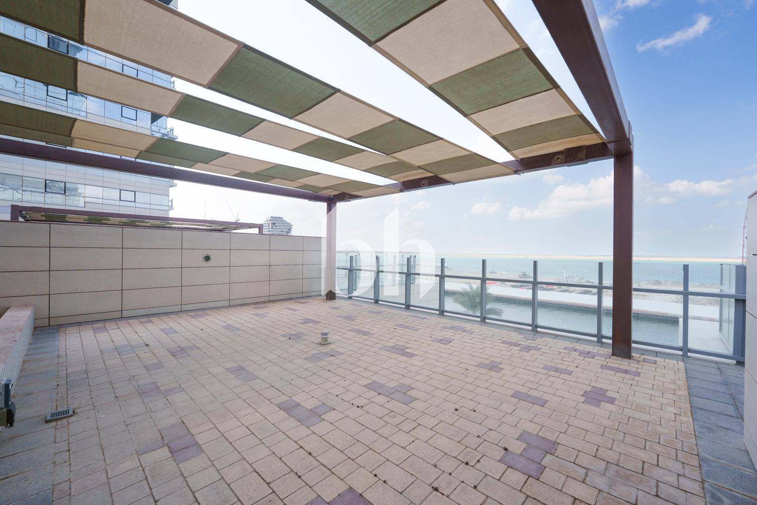 Spacious 3BR | Massive Terrace | Full Sea View