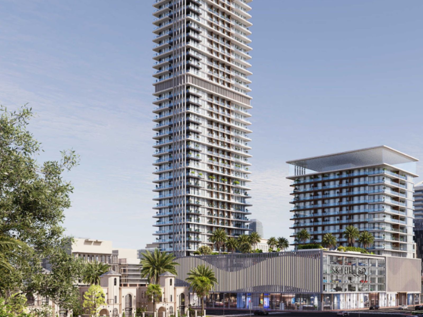 Retail for rent in Skyhills Residences 3 at 1,334,127 AED per year