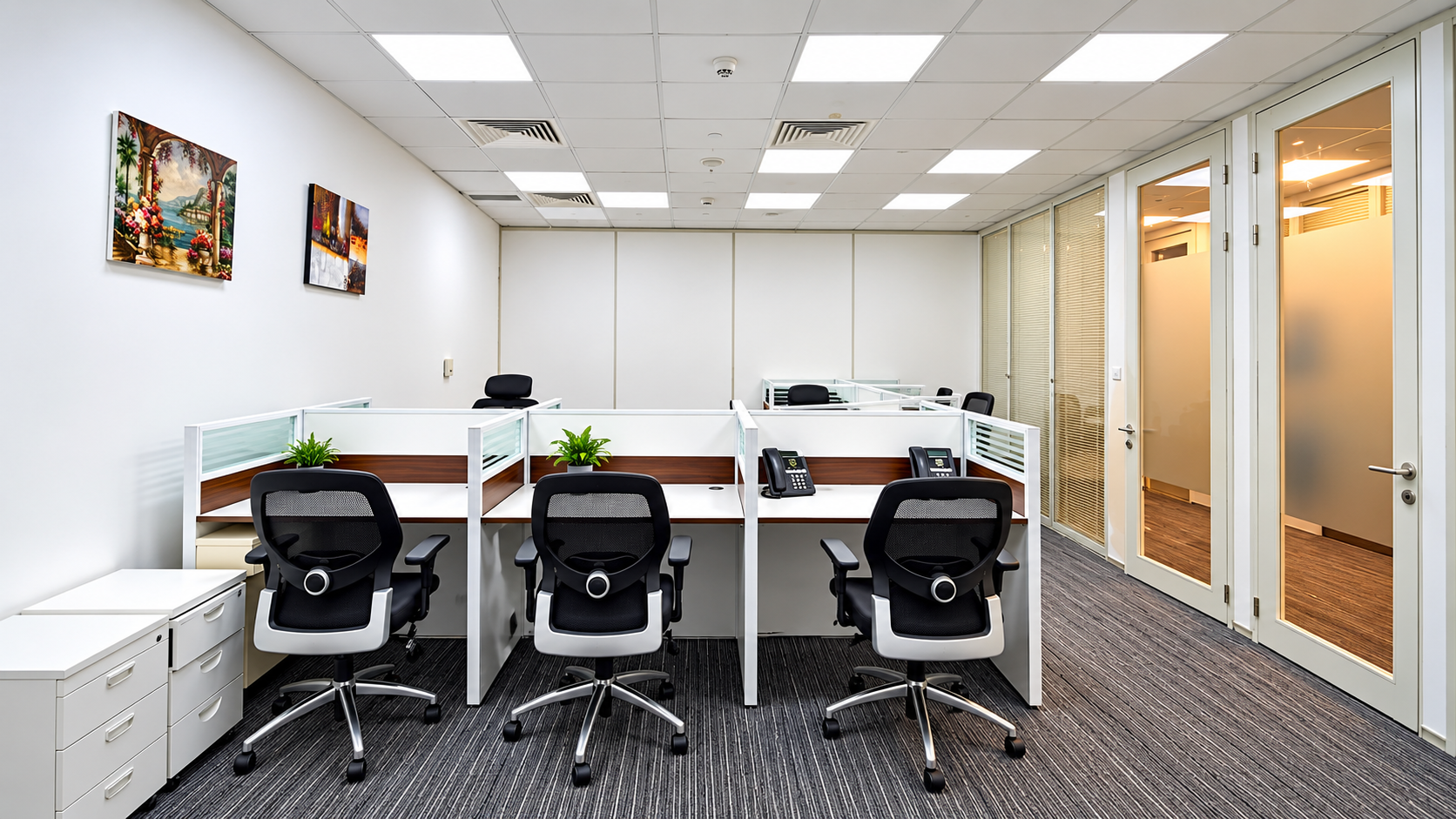 Furnished Office | 2 manager cabins | SZR