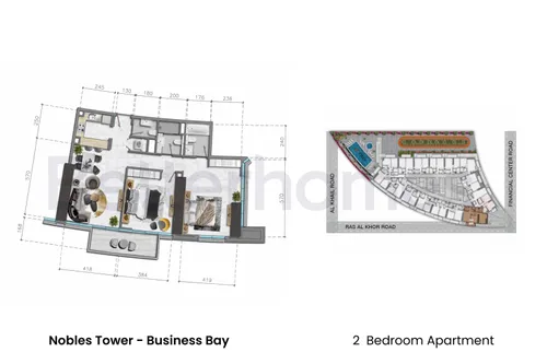 2 Bedrooms Apartment in Nobles Tower