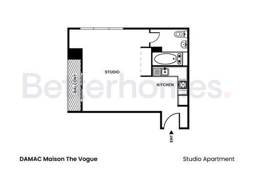  Apartment in DAMAC Maison The Vogue