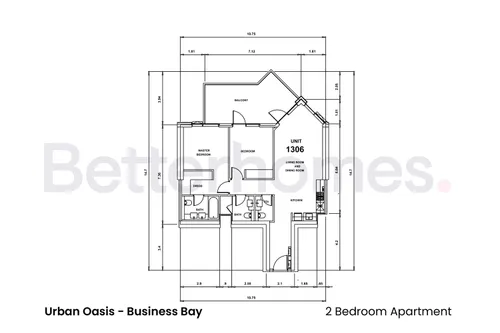 2 Bedrooms Apartment in Urban Oasis