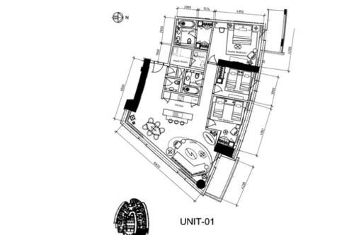 3 Bedrooms Apartment in Tower A, DAMAC Towers by Paramount