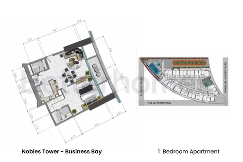 1 Bedroom Apartment in Nobles Tower
