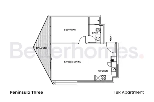 1 Bedroom Apartment in Peninsula Three