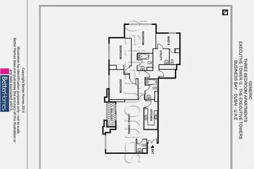 3 Bedrooms Apartment in Executive Tower G