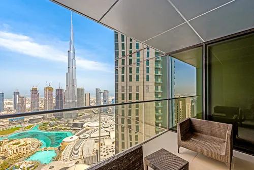 Rented | High Floor| Burj Khalifa View | Furnished