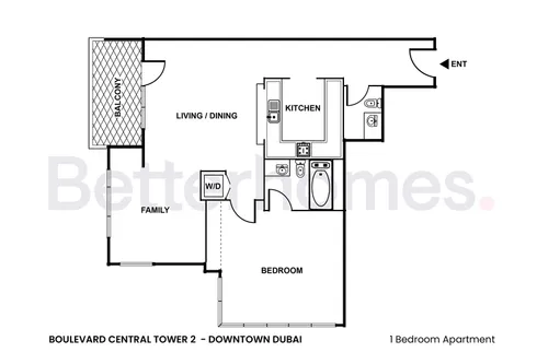 1 Bedroom Apartment in Boulevard Central Tower 2