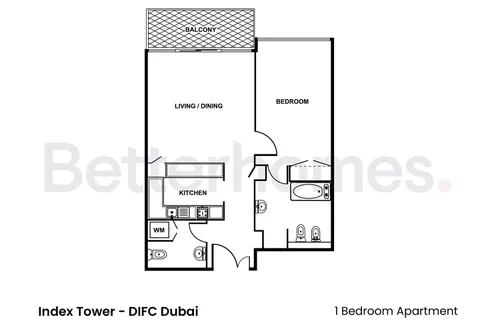 1 Bedroom Apartment in Index Tower