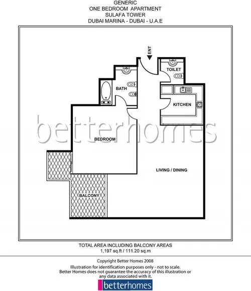 1 Bedroom Apartment in Sulafa Tower