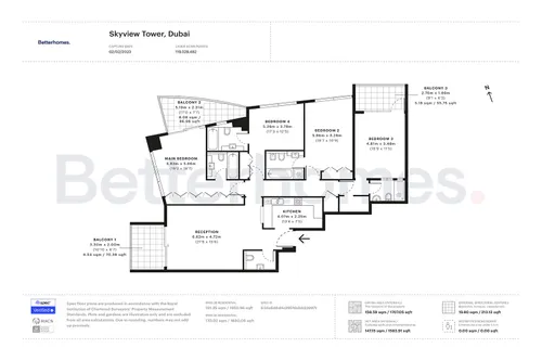 3 Bedrooms Apartment in Skyview Tower