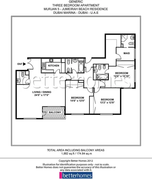 3 Bedrooms Apartment in Murjan 5