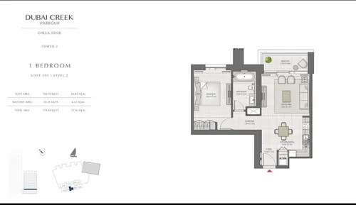 1 Bedroom Apartment in Creek Edge Tower 2