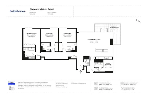 3 Bedrooms Apartment in Apartment Building 7