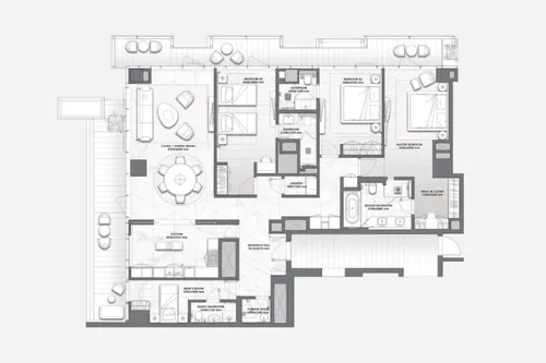 3 Bedrooms Apartment in J ONE Tower B