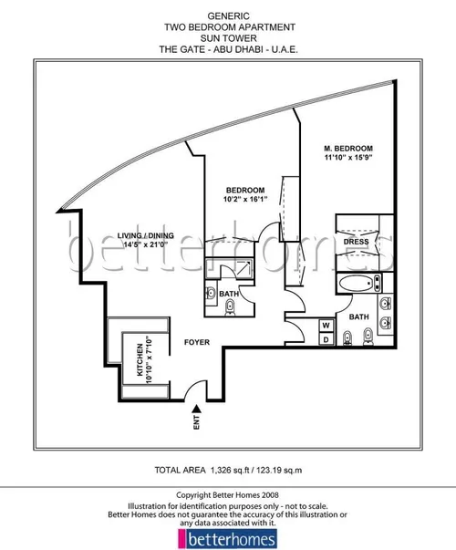 2 Bedrooms Apartment in Sun Tower