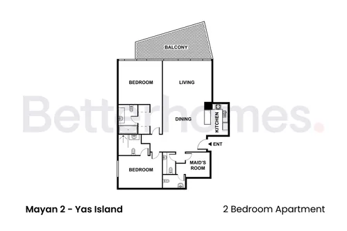 2 Bedrooms Apartment in Mayan 2