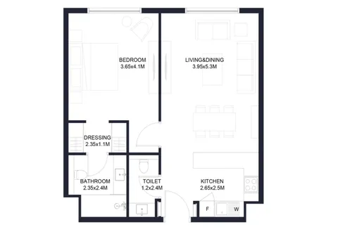 1 Bedroom Apartment in Tiraz