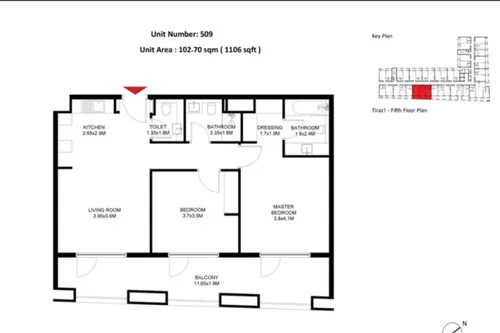 2 Bedrooms Apartment in Tiraz