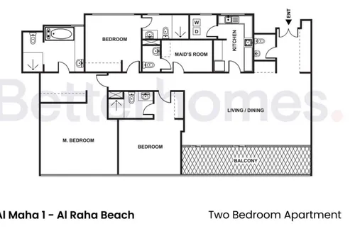 3 Bedrooms Apartment in Al Maha