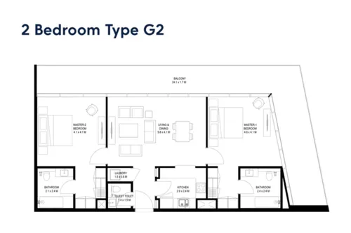 2 Bedrooms Apartment in Nesba