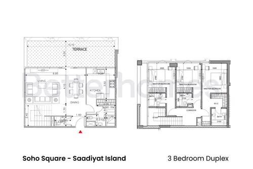 3 Bedrooms Duplex in Soho Square